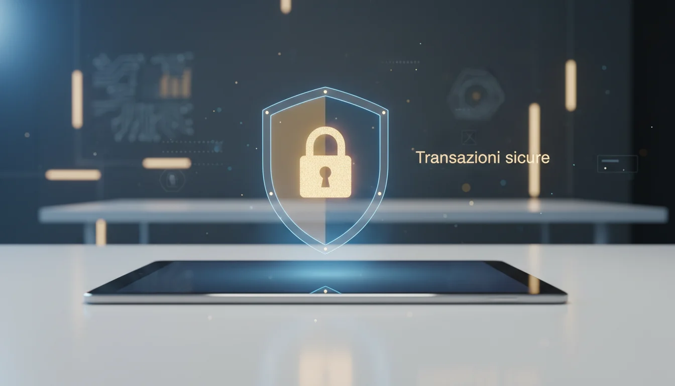 Lucchetto digitale con scudo di protezione per transazioni sicure