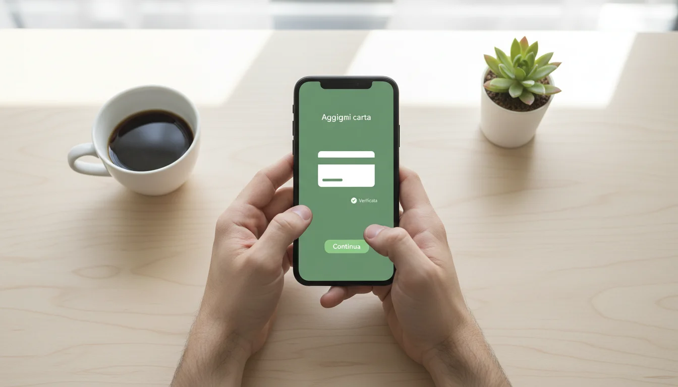 Configurazione di un wallet digitale su smartphone