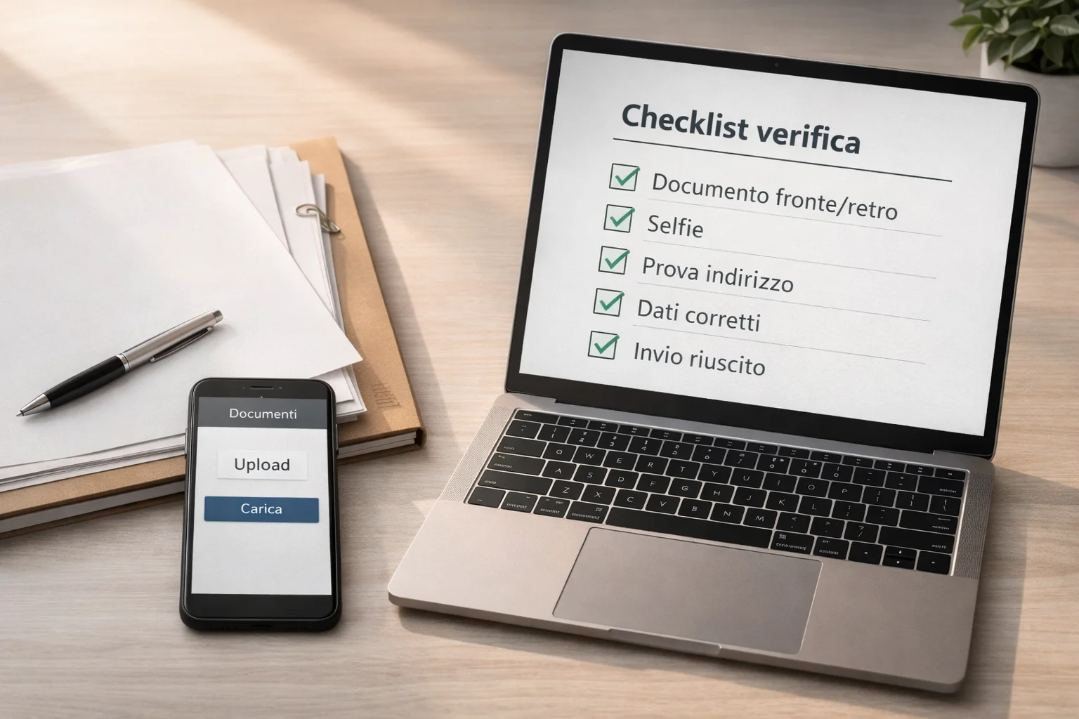 Preparazione documenti per verifica rapida