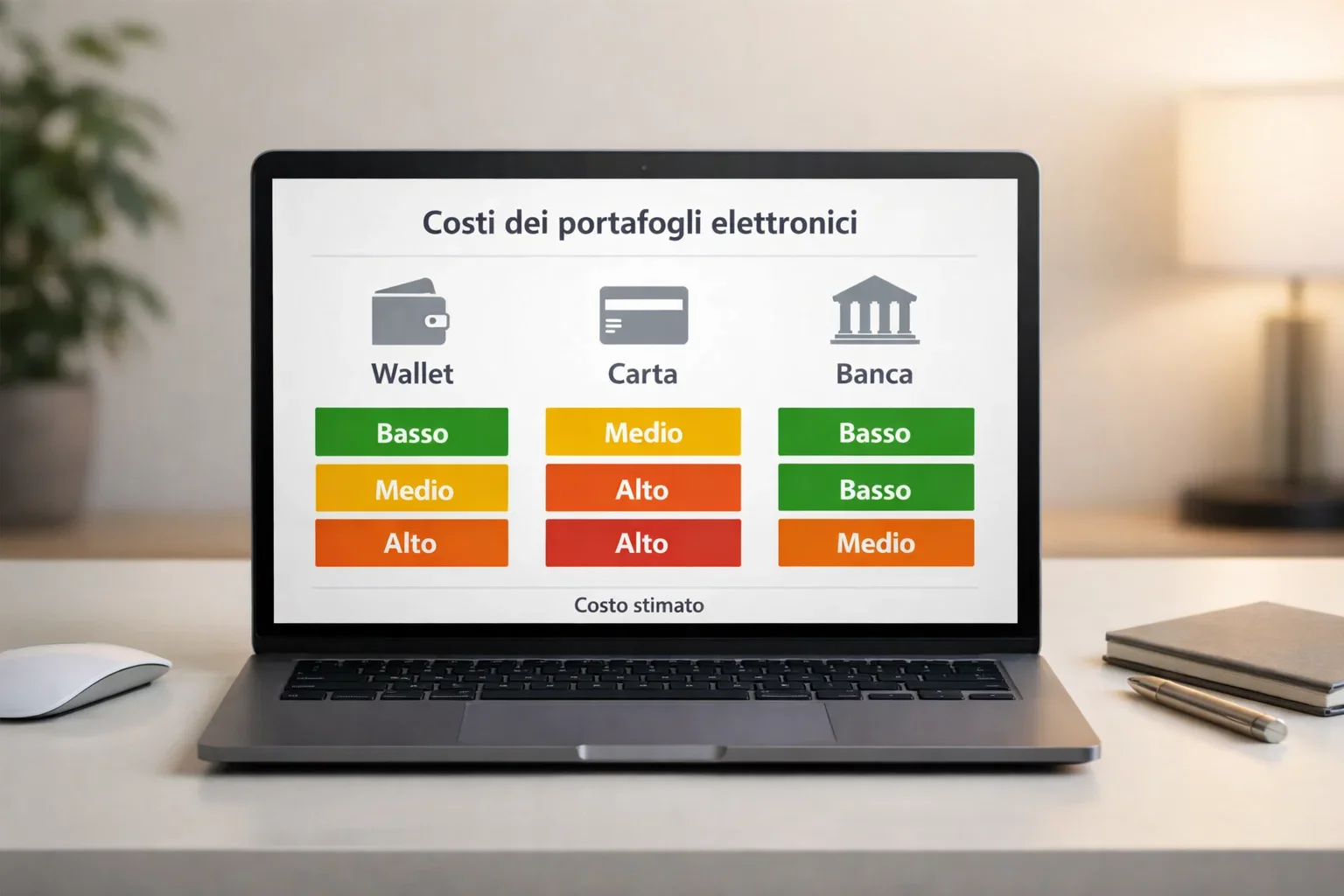 Confronto costi portafogli elettronici