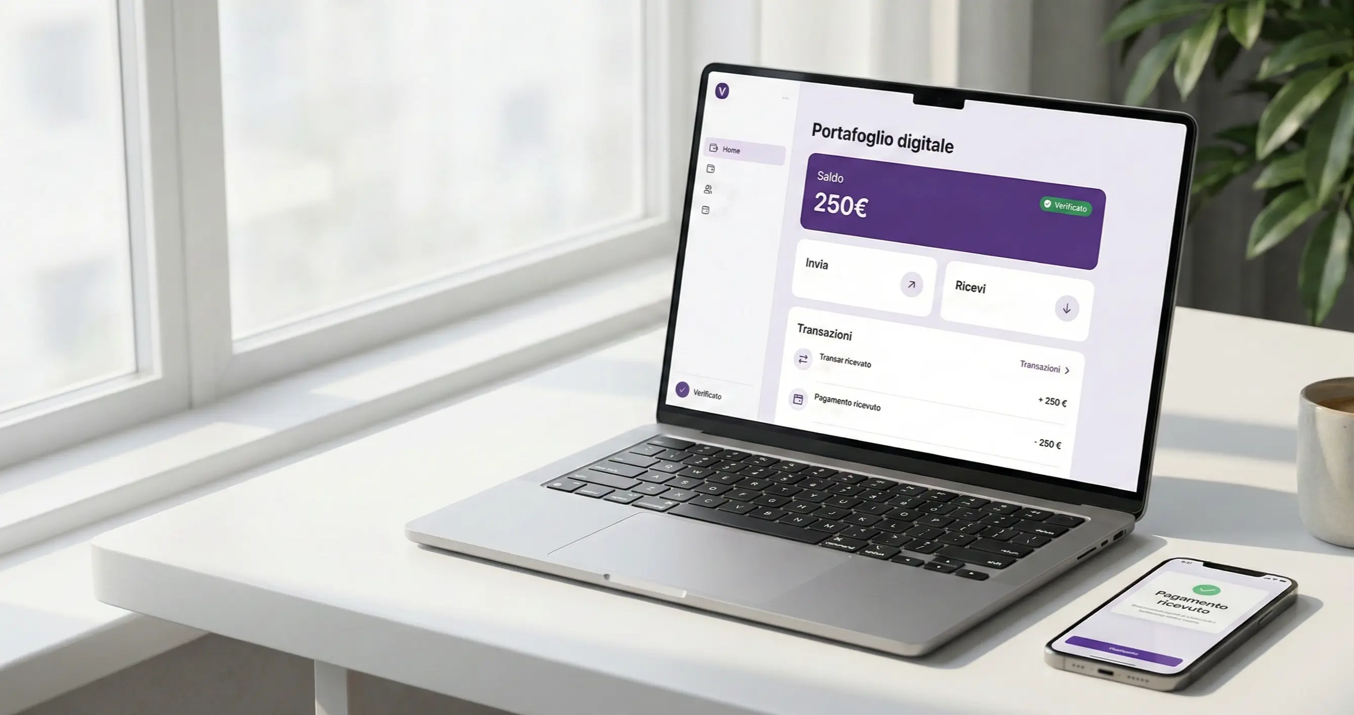 Portafoglio digitale internazionale per pagamenti veloci
