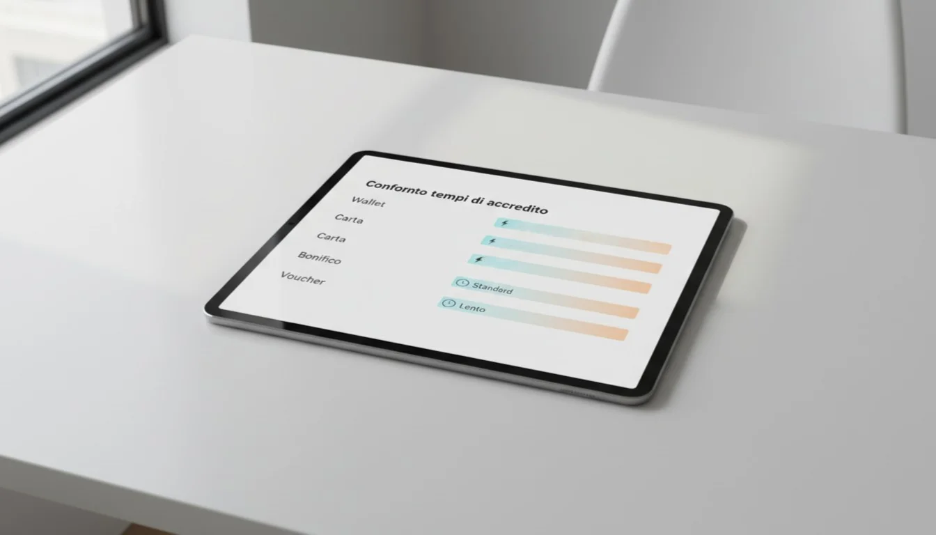 Confronto velocità pagamenti tra operatori